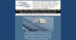 Desktop Screenshot of milwaukeeaudubon.org